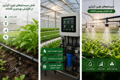 نقش سیستم‌ های نوین آبیاری در افزایش بهره‌وری گلخانه